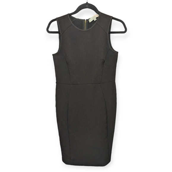 Loft Ann Taylor Black Sleeveless Sheath Bodycon Dress Woman 0 - Picture 2 of 11